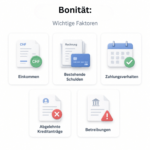 Wichtigste Bonitäts-Faktoren