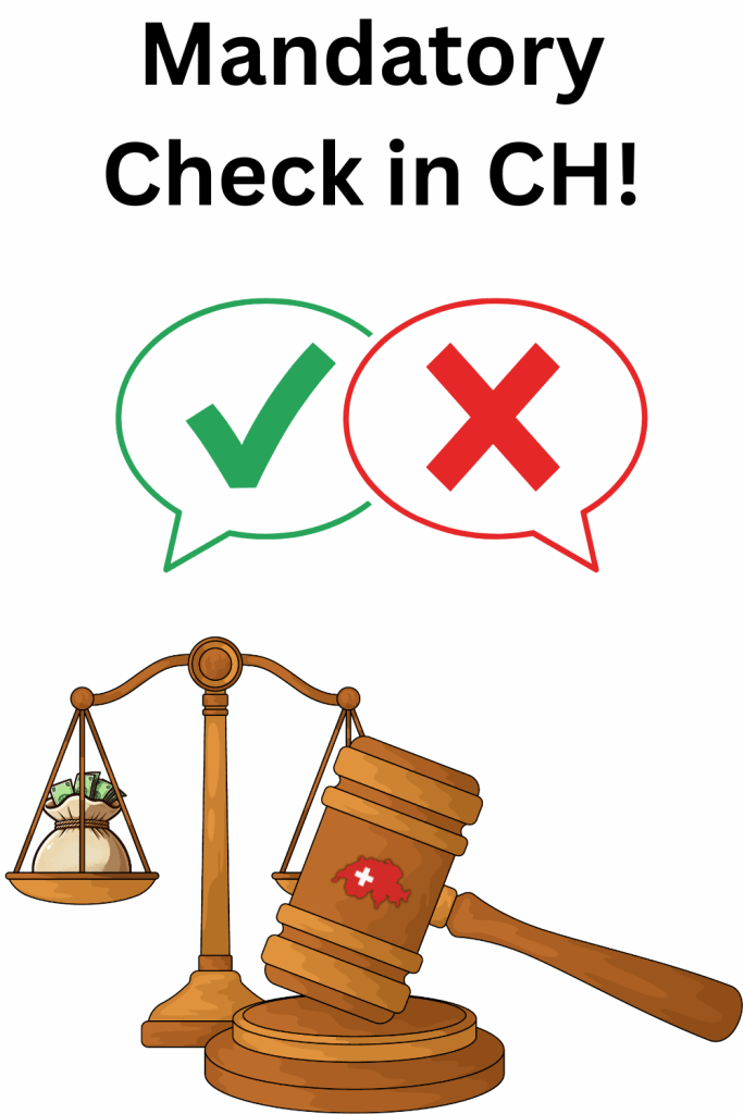 Manditory credit check in Switzerland