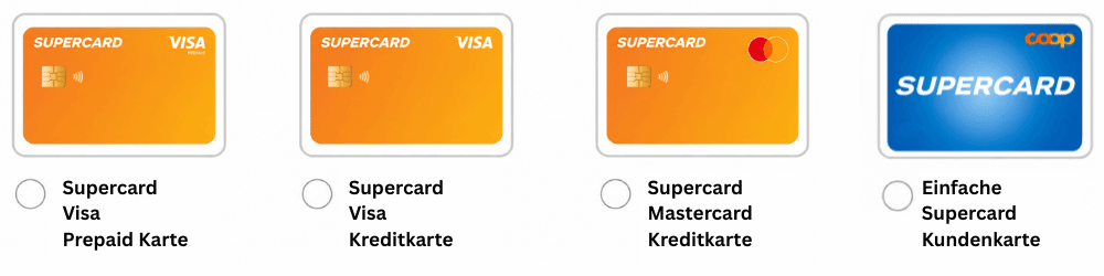 Coop Supercard Varianten